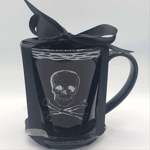 Signature Housewares | Skull + Crossbones Mug and Coaster